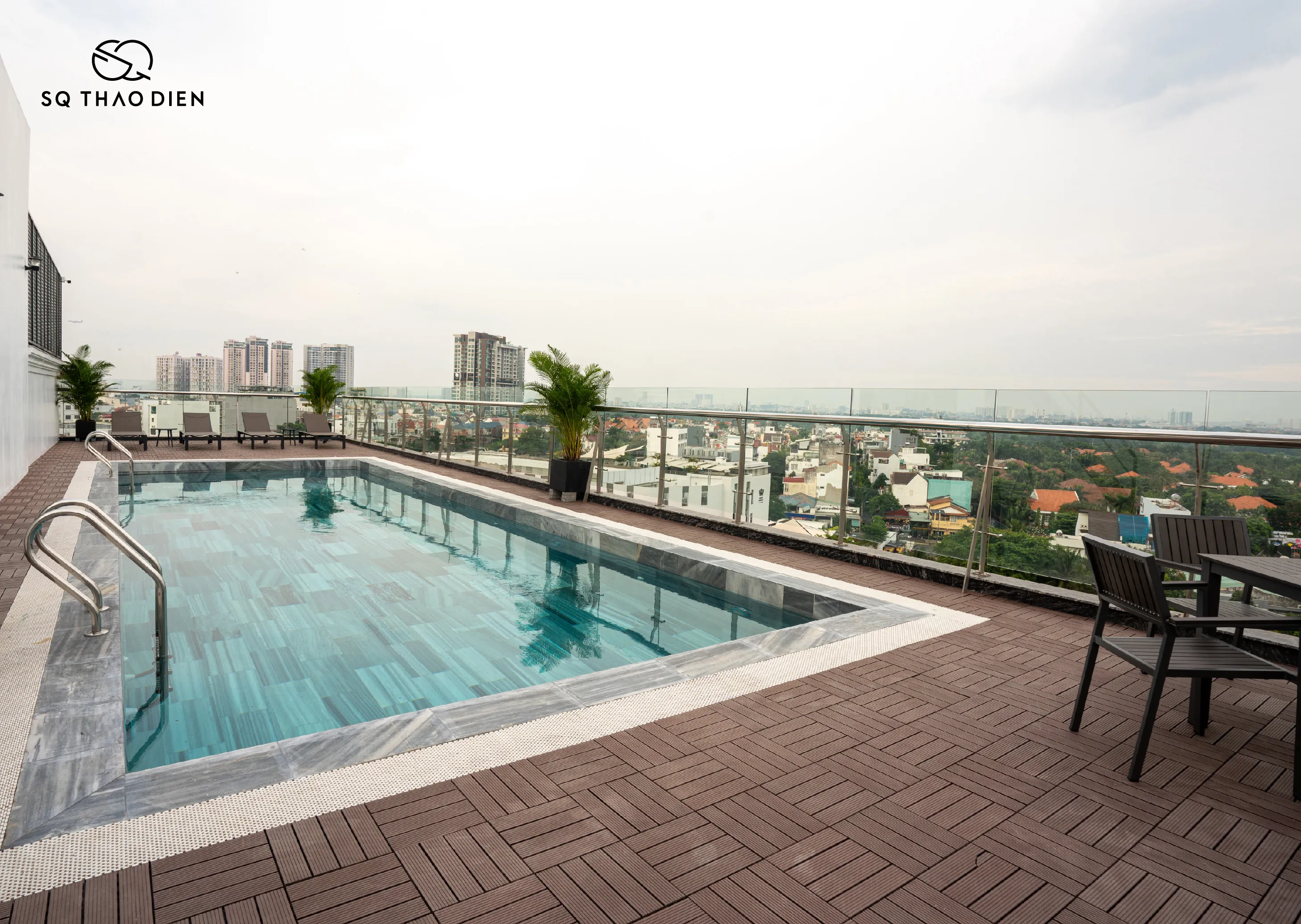 Spacious Balcony One Bedroom SQ Thao Dien Serviced Apartment For Rent in HCMC 65sqm 1,150 USD/month